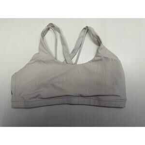 Buff Bunny Womens Sports Bra Size XXLarge White Strappy Back Pullover